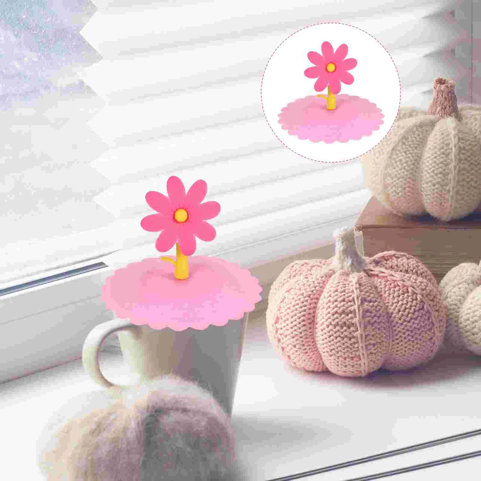 

Cup Silicone Cover Mug Lids Lid Coffee Tea Covers Drink Hotdrinking Glass