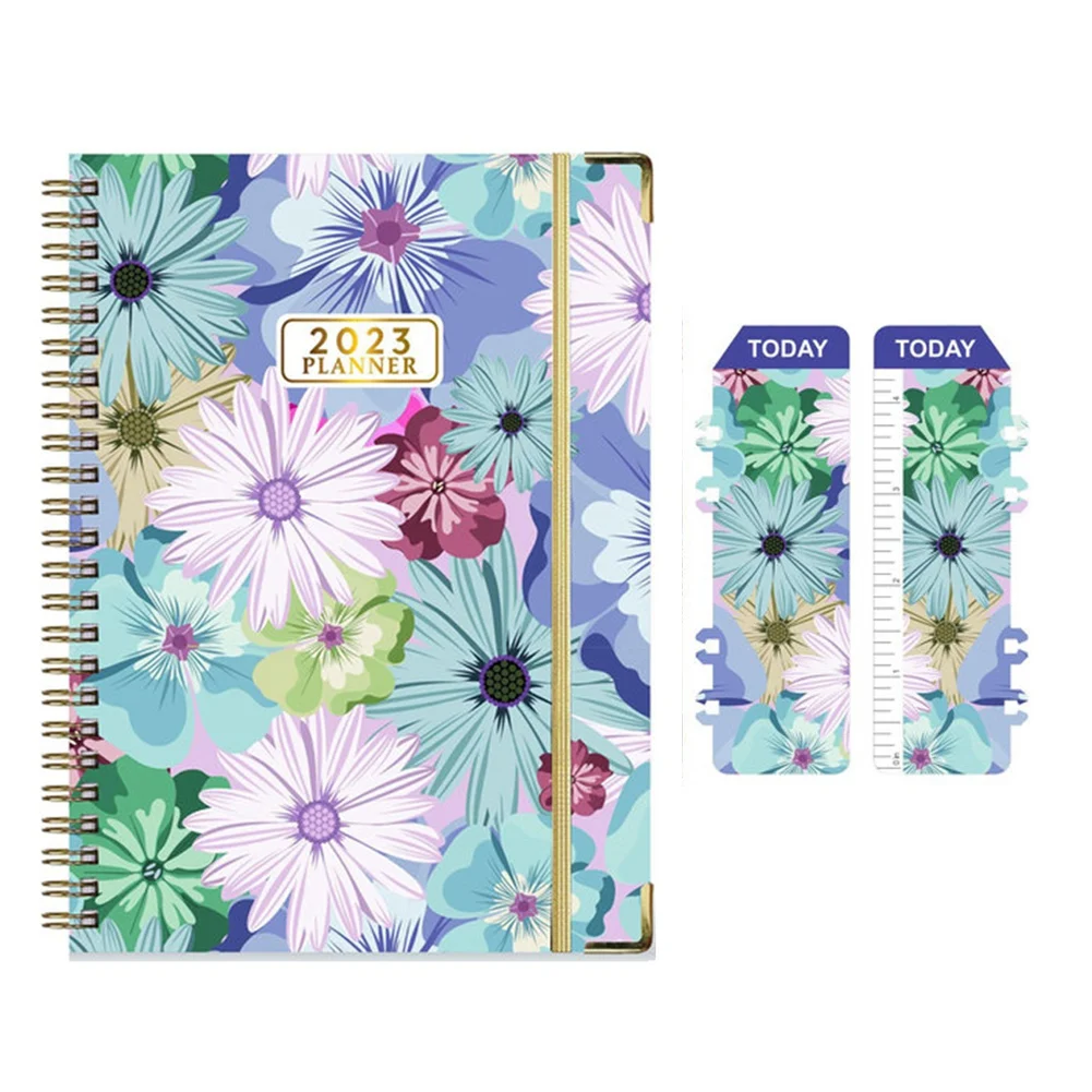 

A5 Agenda Planner Spiral Notebook Schedule Journal Stationery Notepads School Accessories Budget Diary,A02