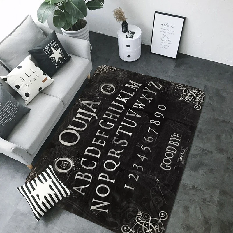 

Ouija Boards Door Mat Kitchen Mats for Floor Room Rugs Balcony Carpet Rug Home Foot Bath Bathroom Doormat Entrance House Hallway