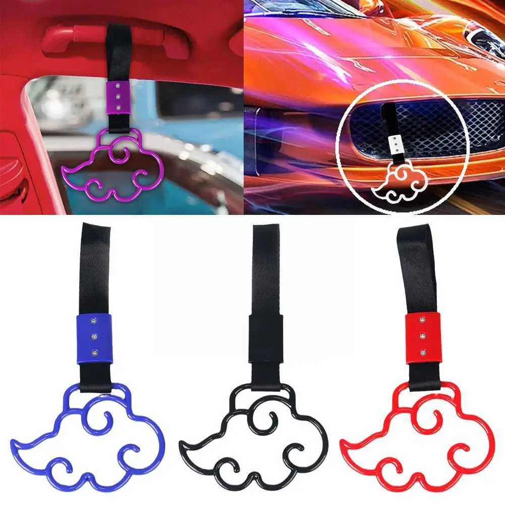 

Car Rear Bumper Warning Ring Tumbling Cloud Style Hanging Drift Bus Hand Ring Handle Train Auto Pull Accessories Ring Strap Q8L4