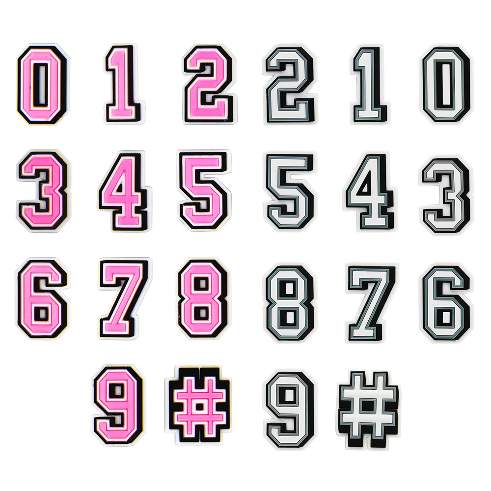 

Новинка, 1 шт., Белые и розовые буквы, Кроксы, подвески, украшения для обуви из ПВХ, алфавитные аксессуары для детской одежды, подарки для вечерние