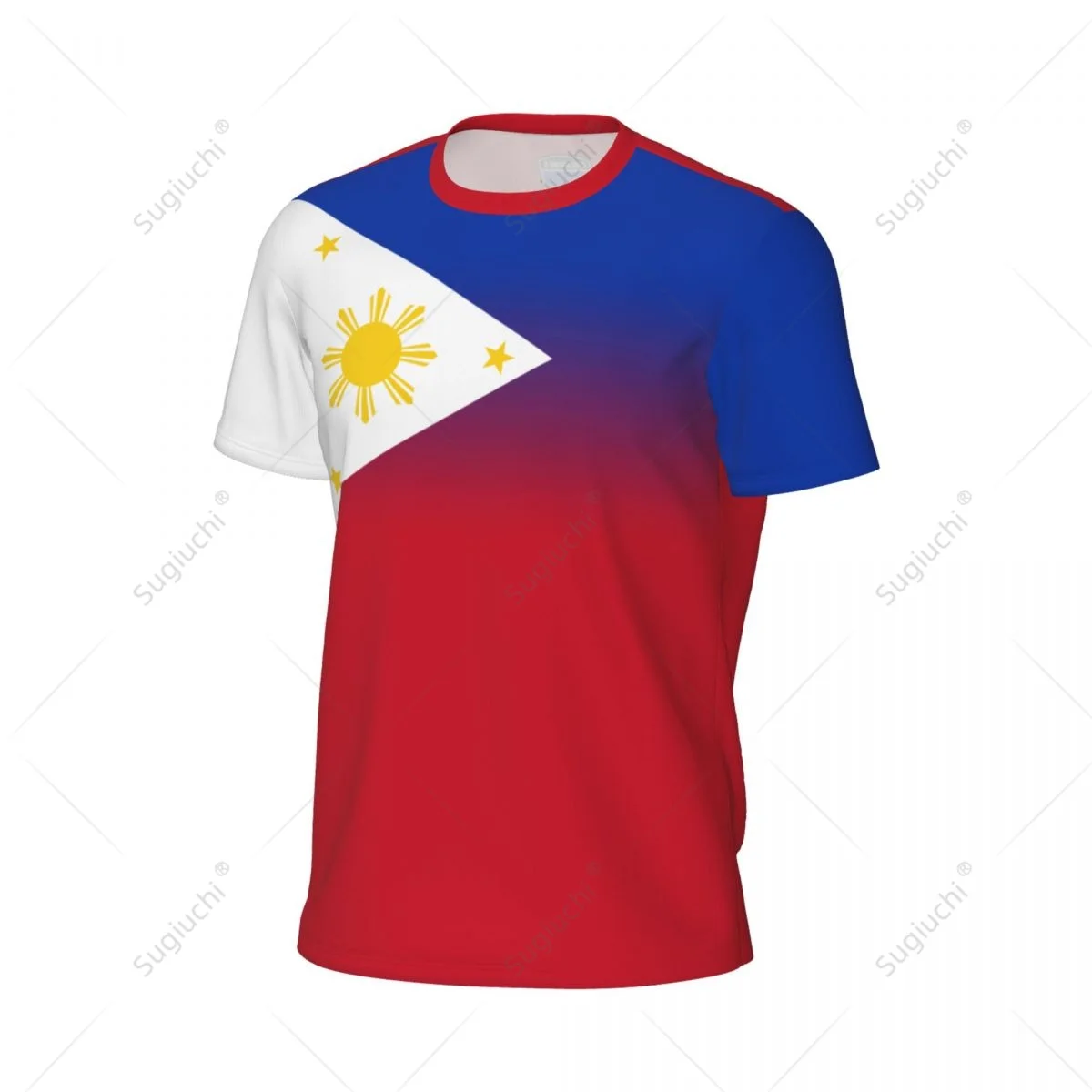 Спортивная Сетчатая футболка с Филиппинским флагом 4 для бега велосипеда футбола