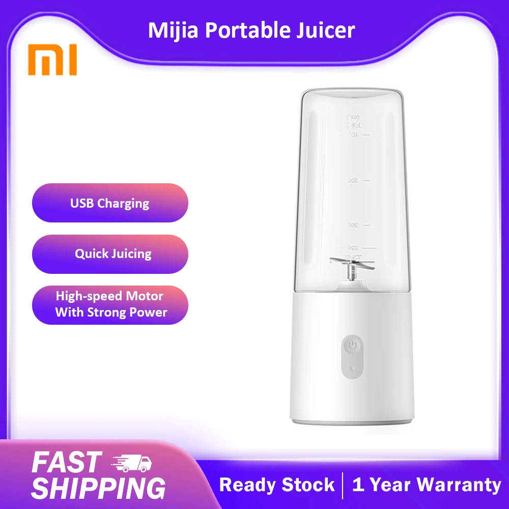 

Соковыжималка Mijia электрическая портативная, 350 мл, USB-зарядка