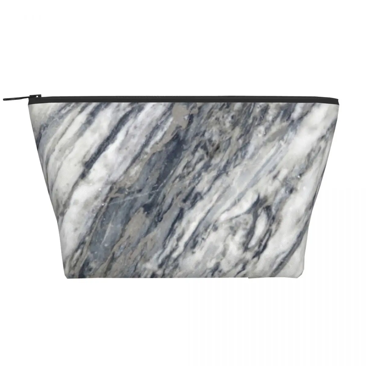 

Gradient Marble Zipper Storage Organizers White Grey Marbles Waterfall Makeup Pouch Large Capacity For Necessaries Cosmetic Bags