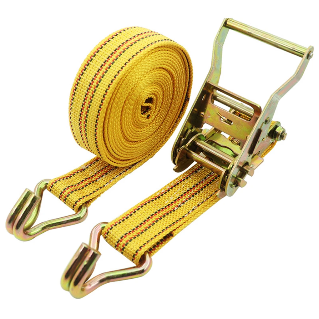 

Car Truck Straps Cargo Binding Packing Strapping Wide Belt Double Hook Tensioner Tighteners Rope Tightening Storage