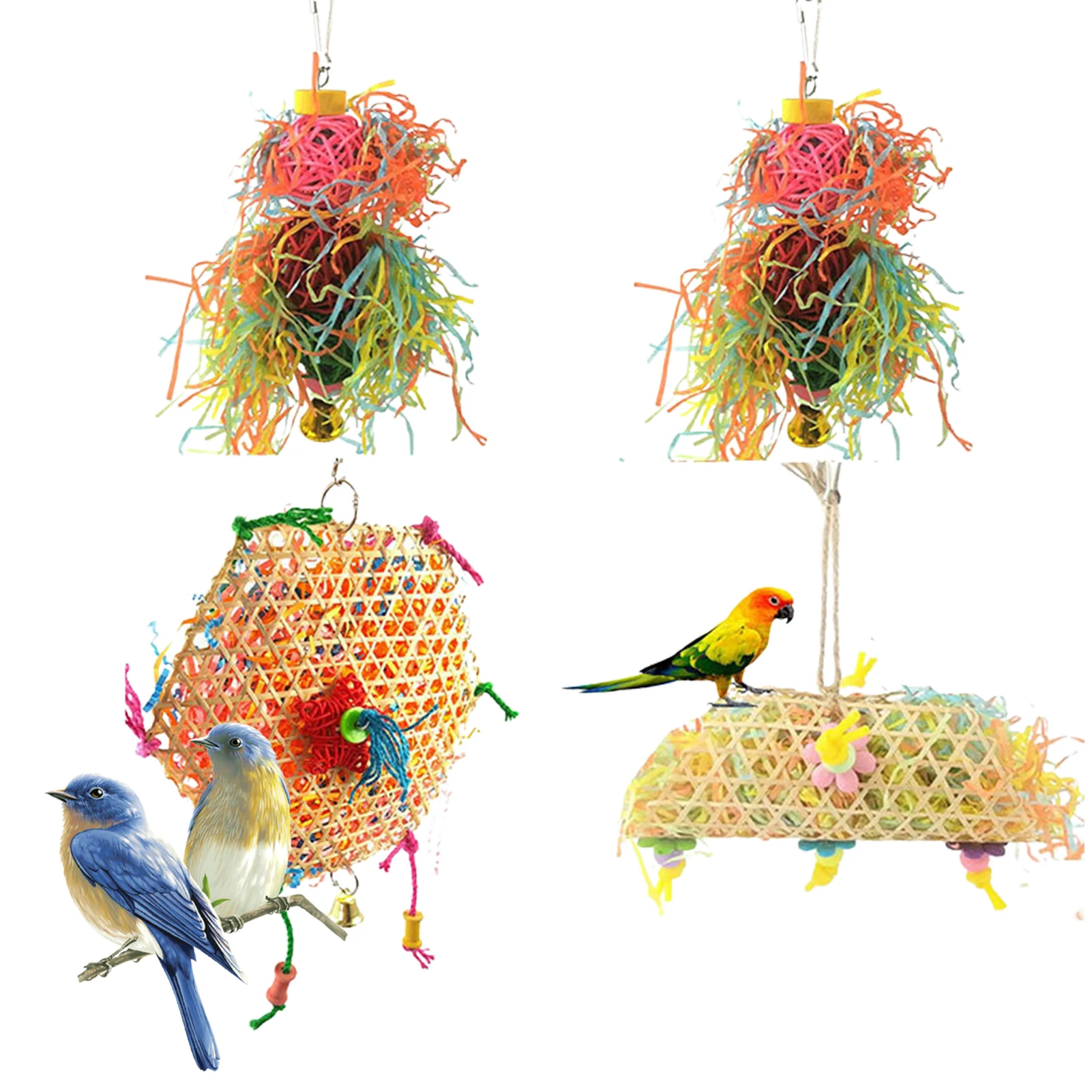 

Bird Shredding Toys Bird Chewing Toys Bird Shredder Toys Bird Shredder Toys For Conure Cockatiel Budgies Lovebird Parrotlet