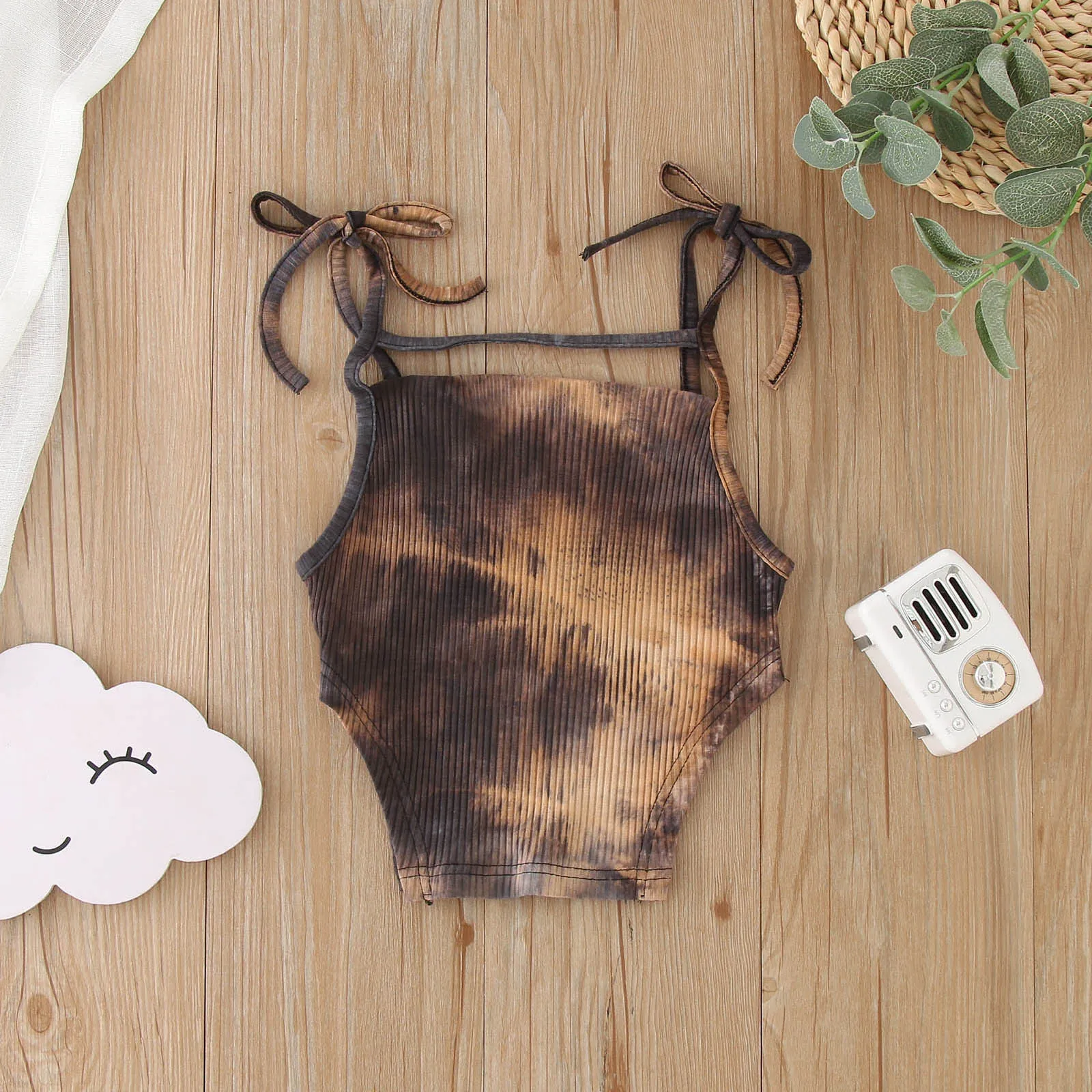 

Toddler Kids Girls Dance Tank Top Racerback Crop Tank Top Tie Dye Not Position Sleeveless Sports Dance Top Floral Tops Girls