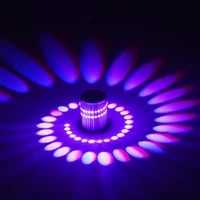 rgb spiral hole led ceiling hallway porch light effect wall lamp colorful wandlamp sconce for party bar ktv home decoration