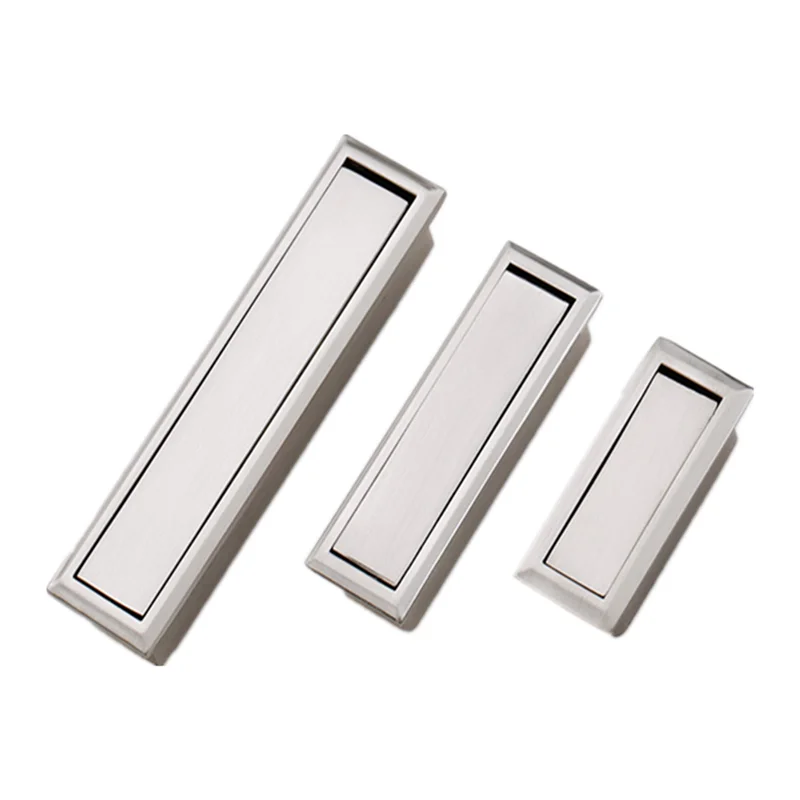 

Zinc Alloy Groove Concealed Tatami Invisible Handle Silver Built-in Wardrobe Cabinet Kitchen Cabinet Drawer Slot Buckle Hand