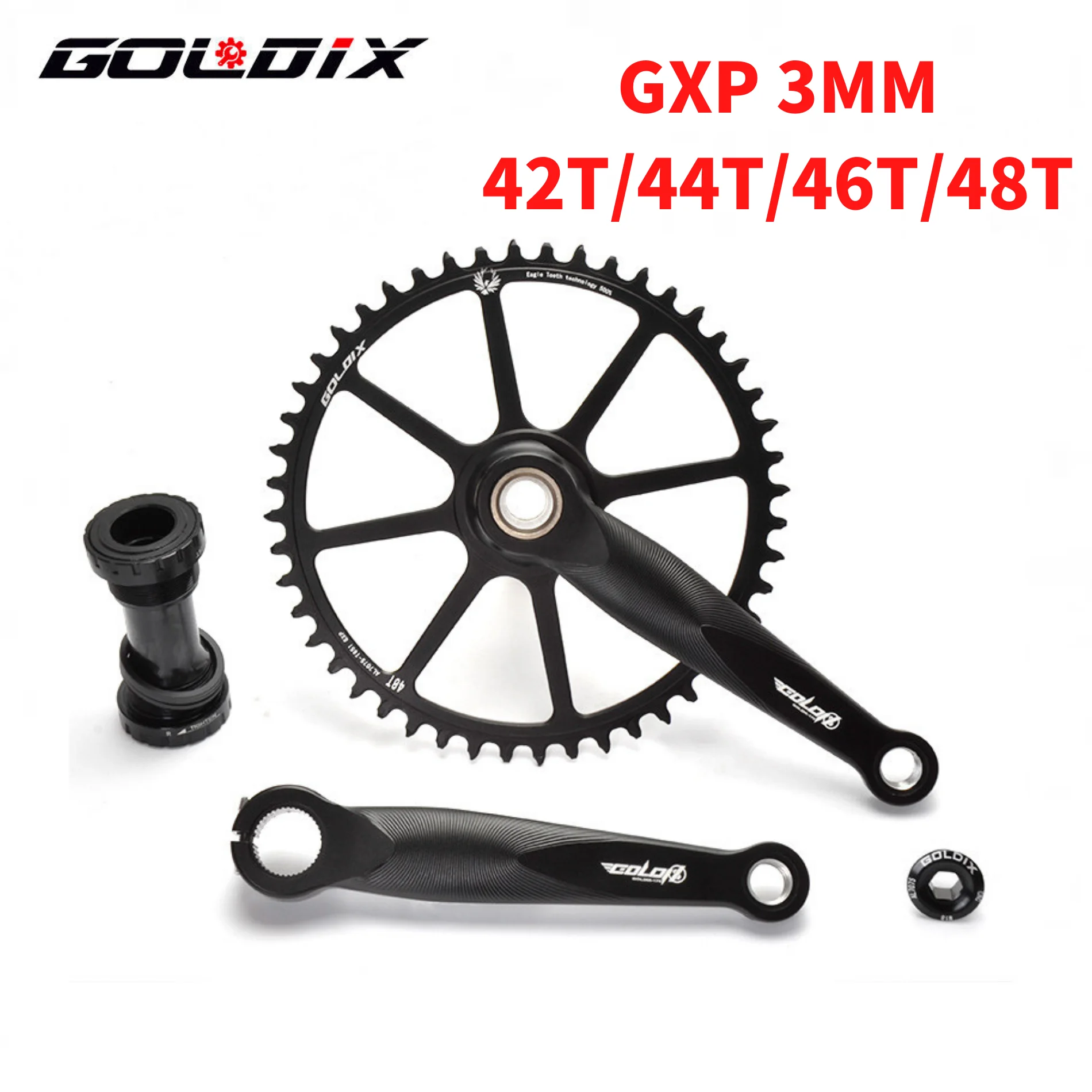 

GOLDIX GXP Bike MTB Mountain Bike Chainring 42T/44T/46T/48T Bicycle Crown for XX1 Sram XO1 X1 GX XO X9 Crank Crankset