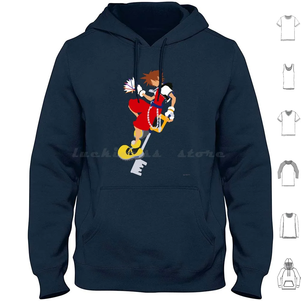 

Sora Hoodies Long Sleeve Kingdom Hearts Kingdom Hearts Square Enix Final Fantasy Sora Riku Kairi Mickey Donald