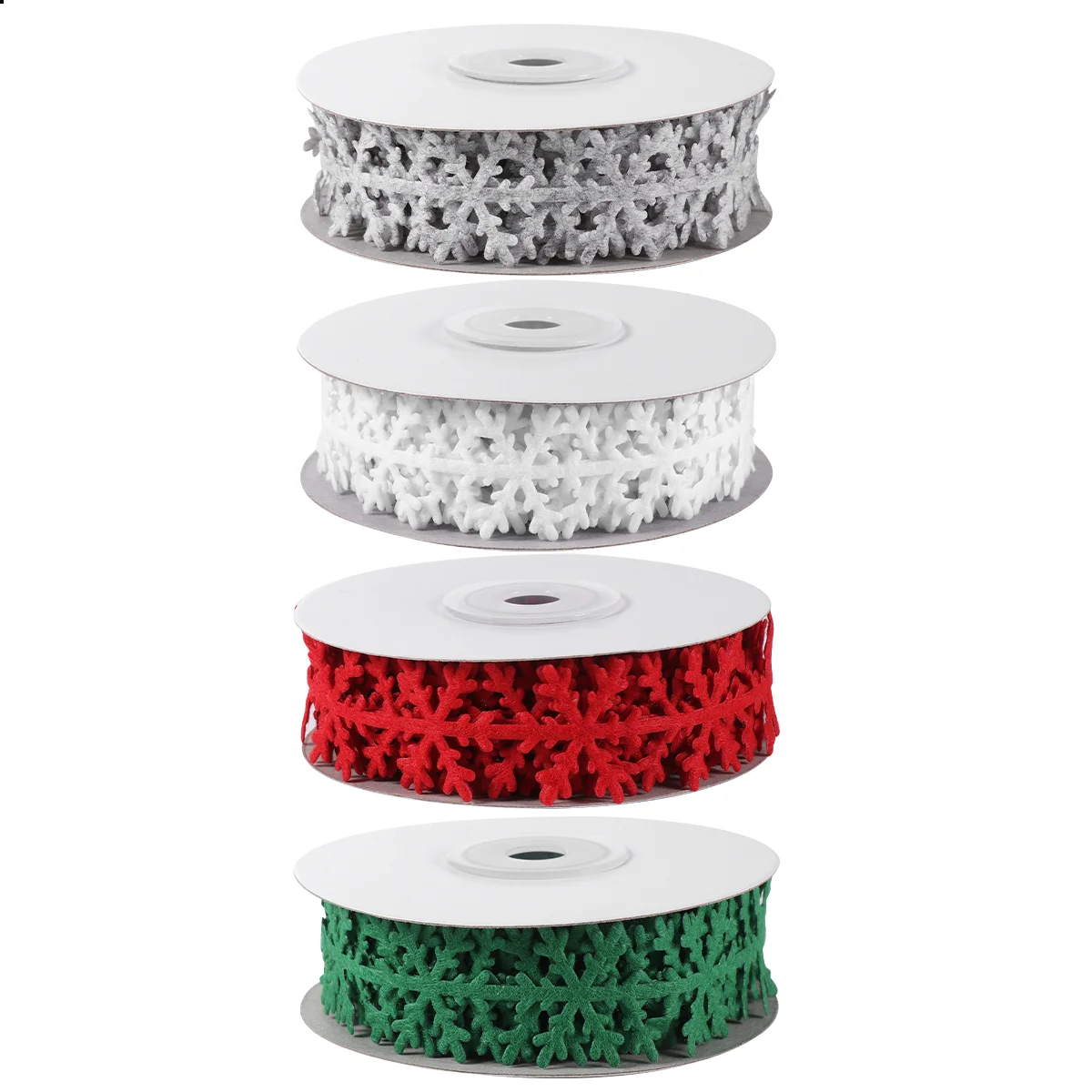 

Christmas Snowflakes Ribbon Gift Wrapping Package Supply Crafts Festival Packing Riband Sewing Wire Material
