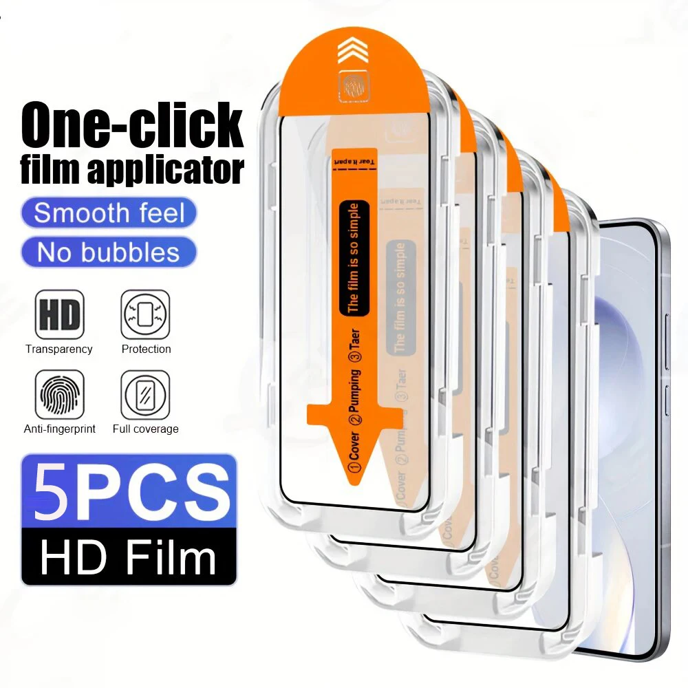 Фото Защитная пленка из закаленного стекла для Realme P1 Speed P3 Lite Ultra P4 Power P2 Pro P3X P4X, защита экрана, без пыли, в комплекте набор для установки и снятия. №1