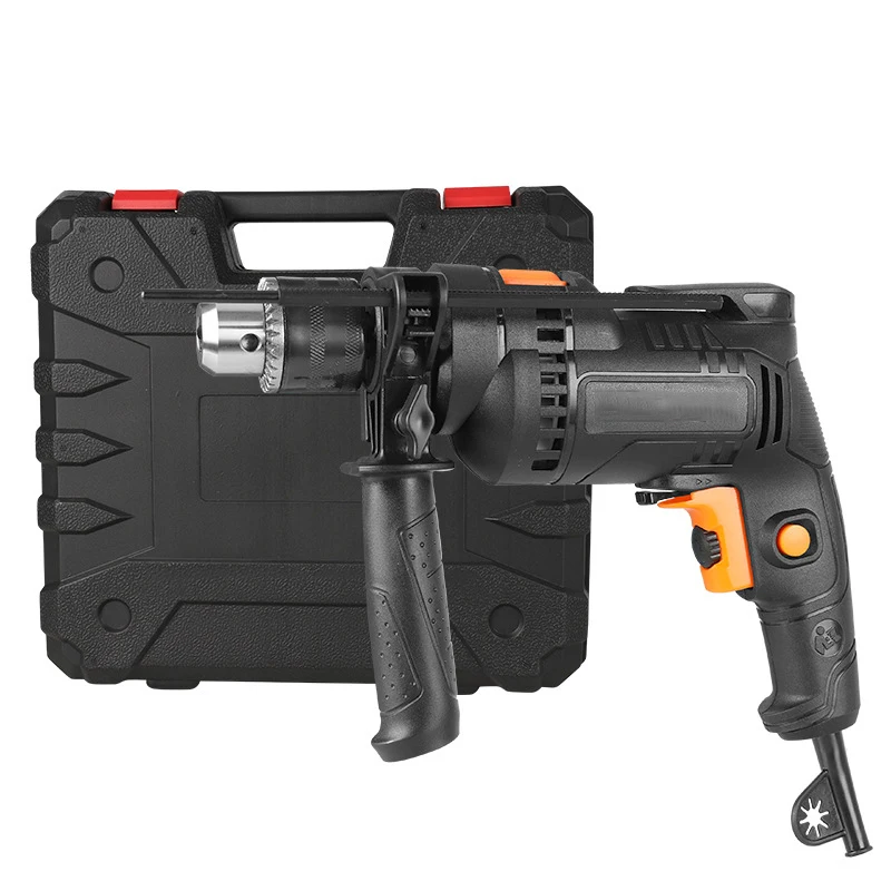 Многофункциональная электрическая дрель, Мощная ударная дрель, электрический молоток с бесступенчатой переменной скоростью, электроинструменты, переменный ток 220 В, европейская вилка