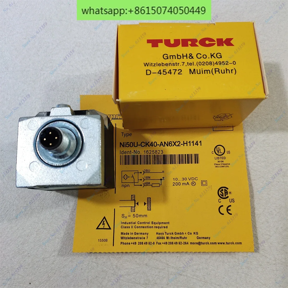 NI50U-CK40-AP6X2-H1141 NI50U-CK40-AN6X2-H1141 Turck датчик приближения новинка высокое качество