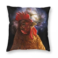 high quality chicken galaxy throw pillow 100 polyester decor pillow case home cushion cover 4545cm