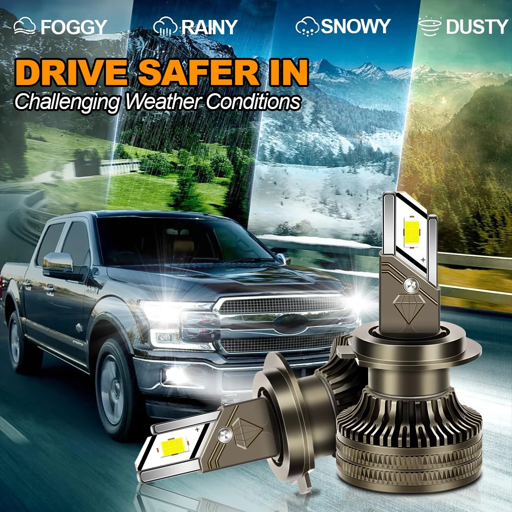 2 шт. автомобильные лампы для передних фар 200 Вт 600% лм