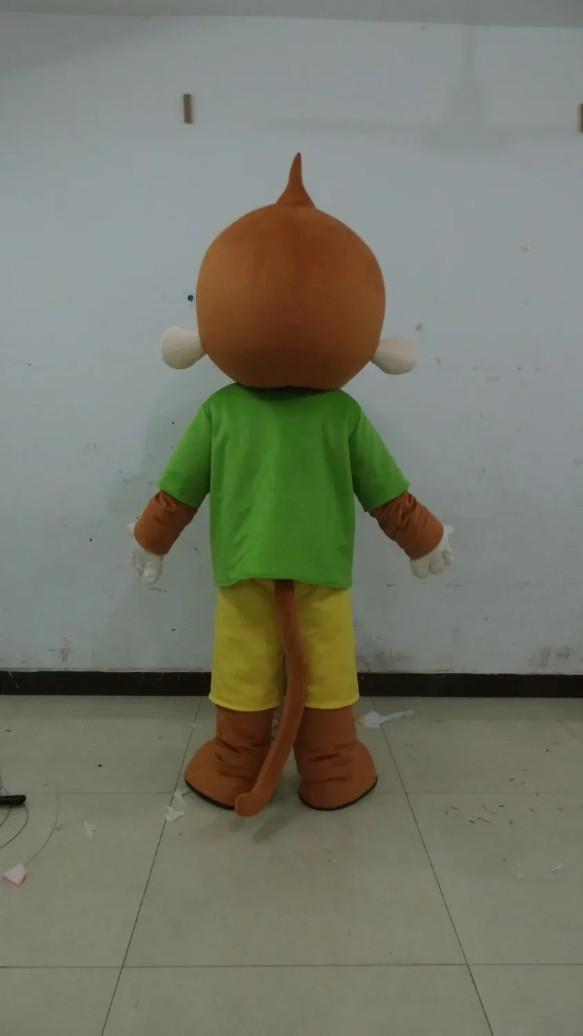 Горячая Распродажа маленький зеленый с обезьяной из мультфильма костюм