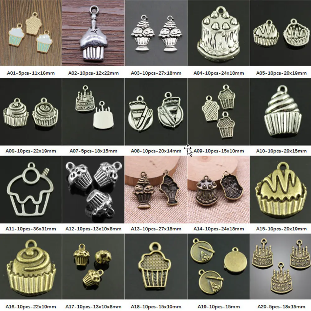 

New Arrival Cake Charms For Jewelry Making Gifts For Women