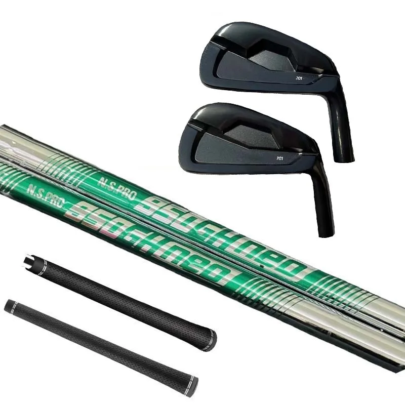 TC правосторонние клюшки для гольфа кованые 201 черные Серебряные железные наборы