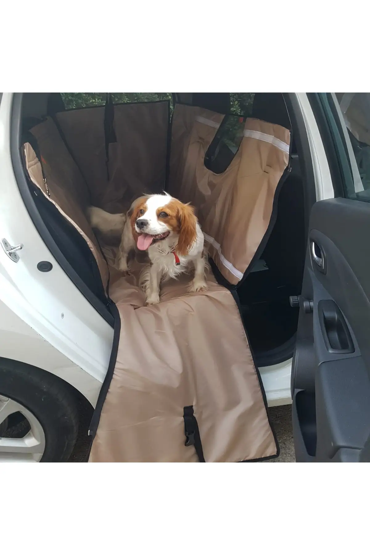 

Car Dog Seat Cover - Car Dog Pool - Auto Dog Protection Cover - Beige