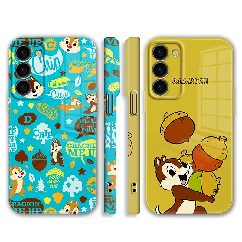 

Chip Dale Cute Cartoon Feilin Film Luxury Cover For Samsung S23 S22 Ultra A54 A34 A14 A73 A53 A13 A22 A12 Hard Phone Case Fundas