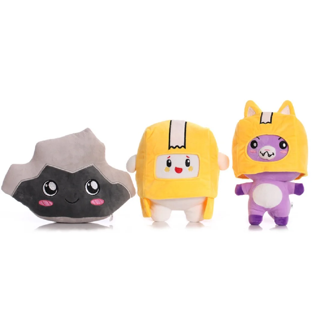 Lanky-коробка съемный мультяшный робот мягкая игрушка плюшевый детский подарок