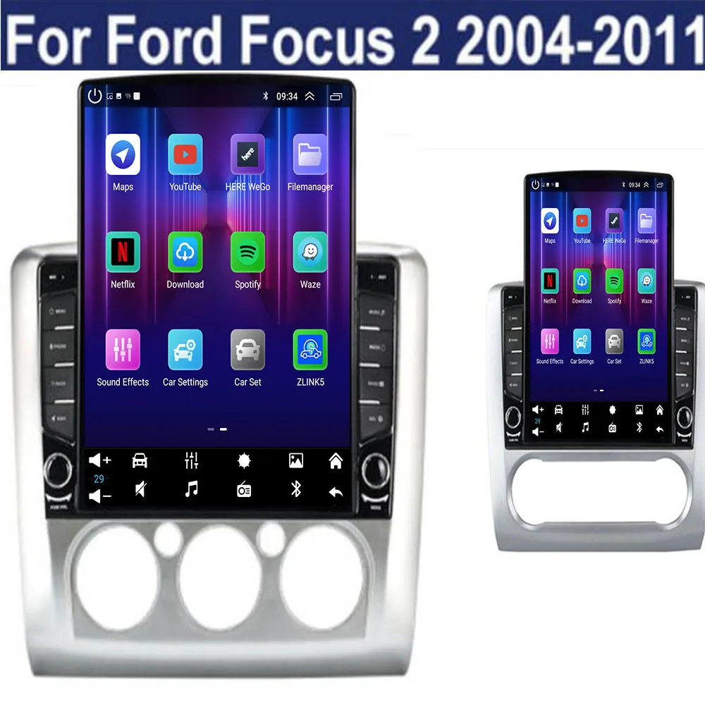 Автомобильное радио CarPlay Android Auto для Ford Focus 2 3 Mk2 Mk3 2004-2011 GPS интеллектуальные