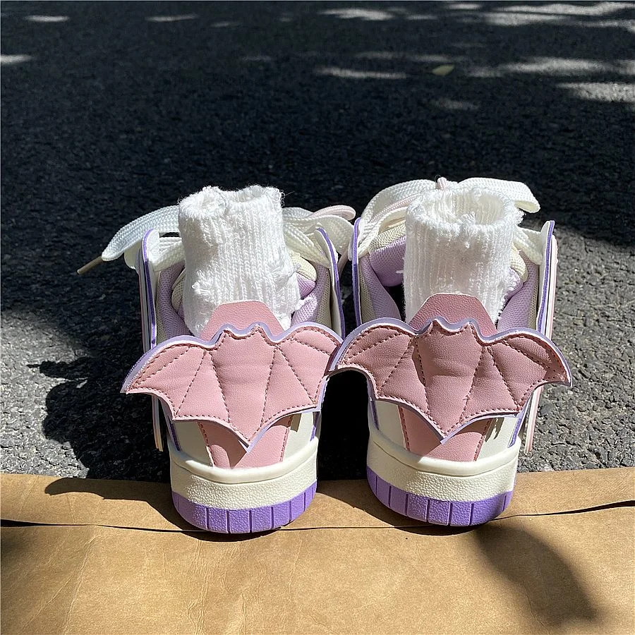 Женские кроссовки с графическим принтом на платформе в стиле хип-хоп