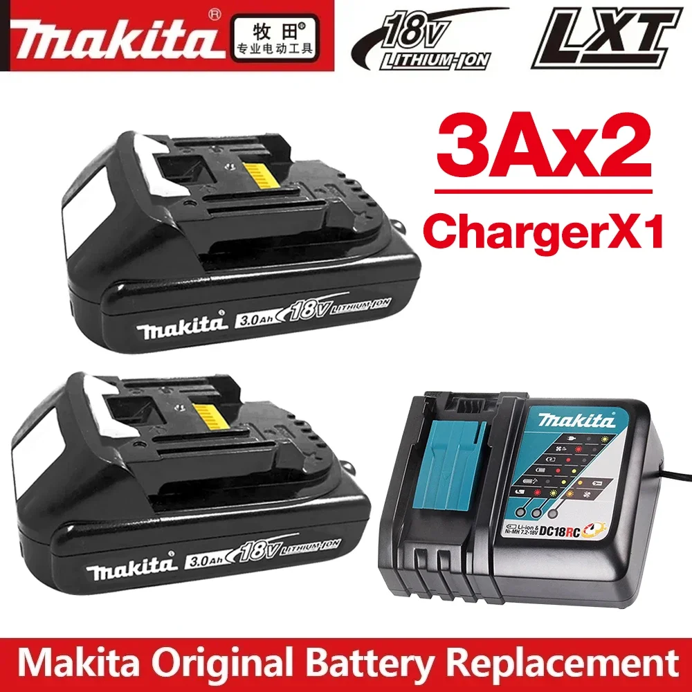 100% Makita литиевая батарея 3 Ач/6 Ач/9 Ач для 18 В BL1830B BL1850B BL1850 BL1840 BL1860 BL1815 сменная