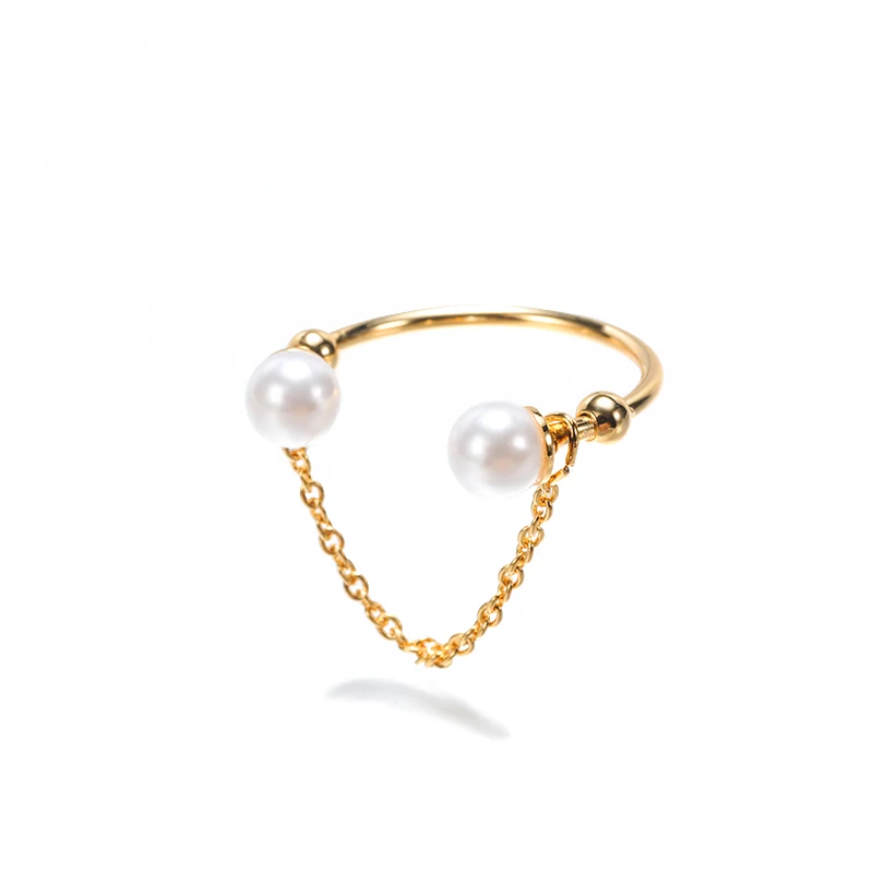 Изящные жемчужные кольца для женщин ювелирные изделия в стиле бохо Регулируемая