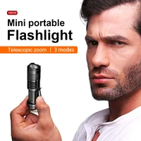 mini high power led flashlights torch rechargeable q5 powerful lantern xhp50 waterproof work lamp for bicycle camping emergency