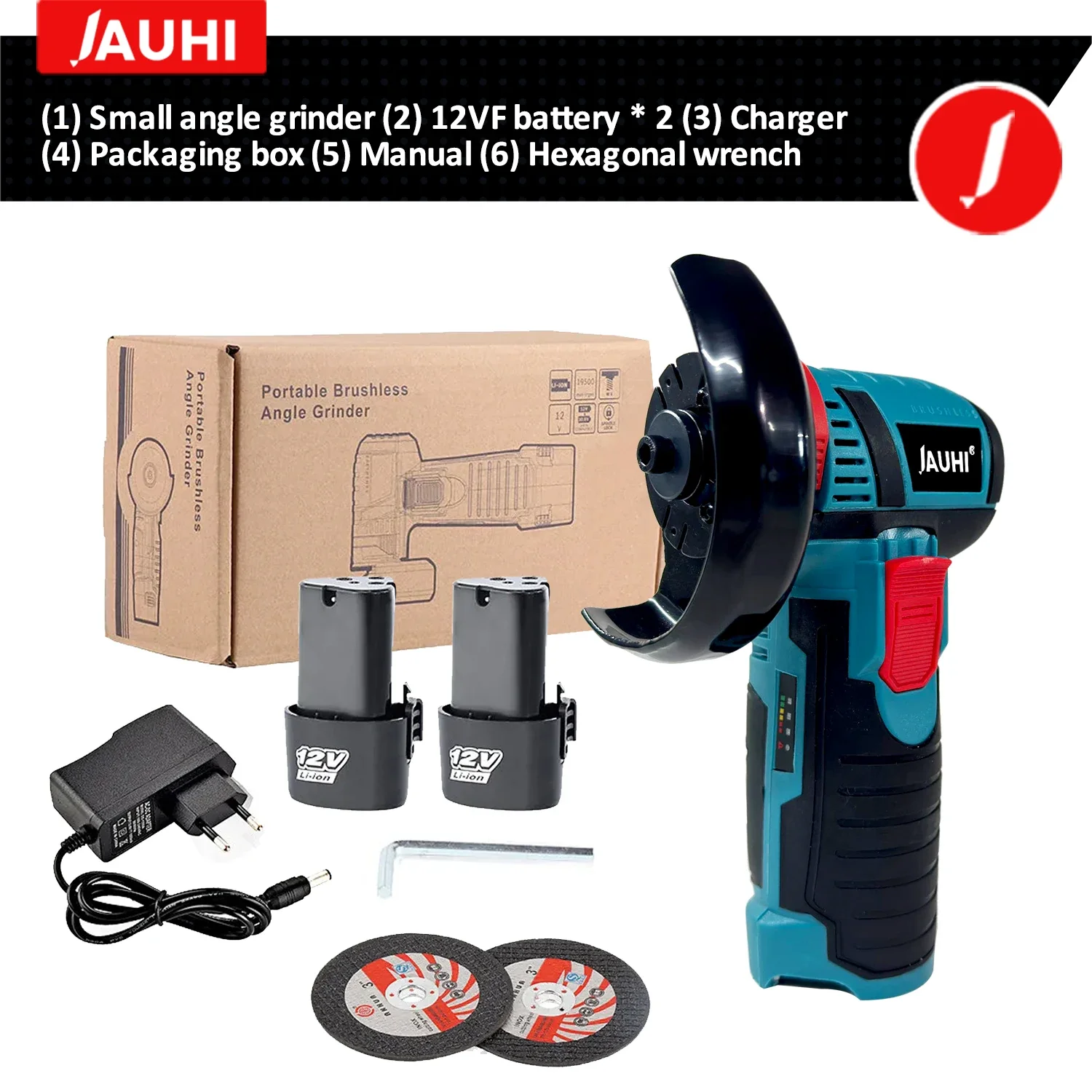 

Бесщеточная угловая шлифовальная машина JAUHI 12В