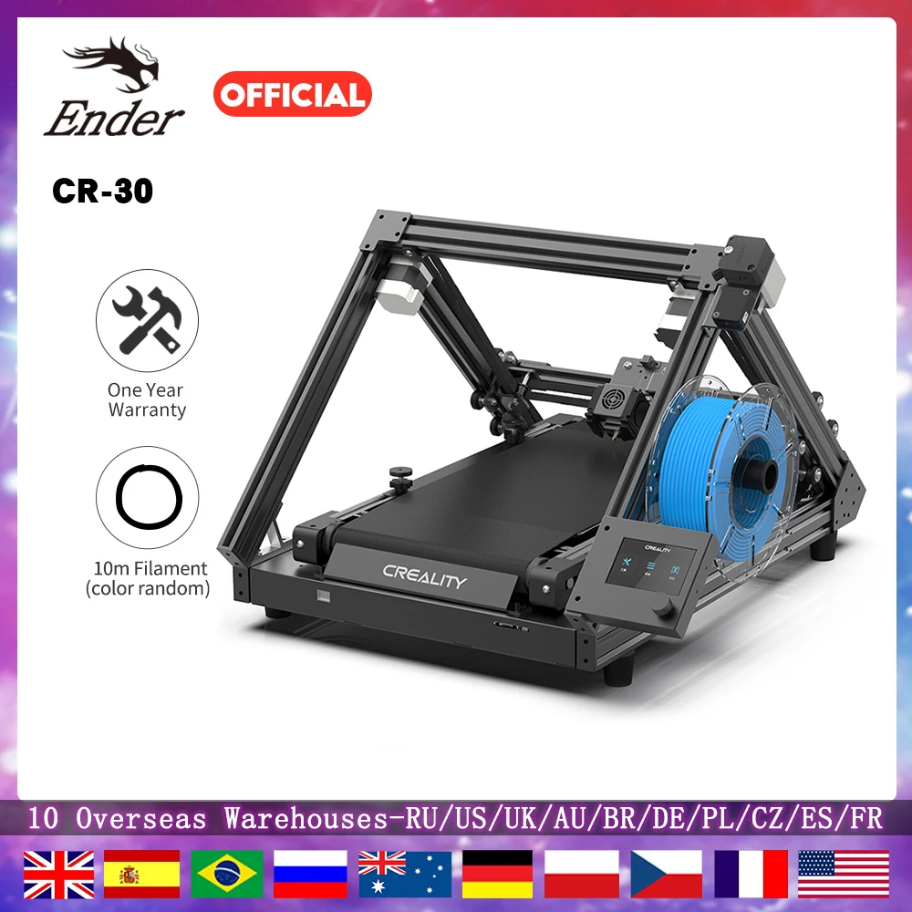 

3D Printers Creality cr30 Printer FDM CR-30 3D Mute Mainboard Printing Size 200*170mm Infinite-Z- Axis Stable CoreXY Structure