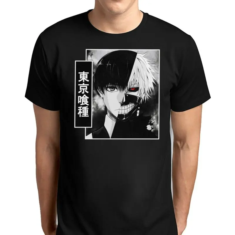 

Tokyo Ghoul Kaneki Ken 2022 Men Hip Hop T Shirt Streetwear Japanese Harajuku Funny T-Shirt Summer Tops Tees Cotton Print Tshirts