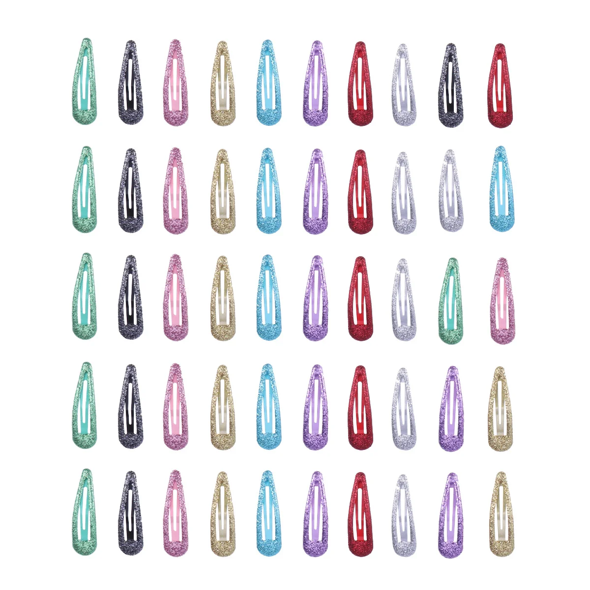 

Hair Clips Glitter Snap Barrettes Girls Clip Sparkles Flat Cute Baby Kids Sequin Candy Color Women Toddler Medium Mini Metal