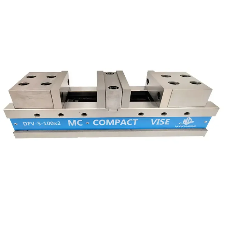 DFV-5-80x2 высокоточный фрезерный станок с ЧПУ MC компактные тиски двойной станцией и