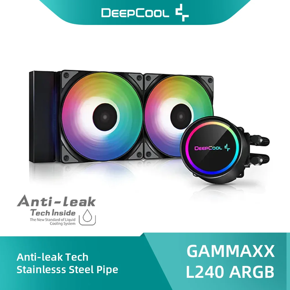 DeepCool GAMMAXX L240 ARGB AIO Liquid Cooler Liquid Cooling System 1800 RPM