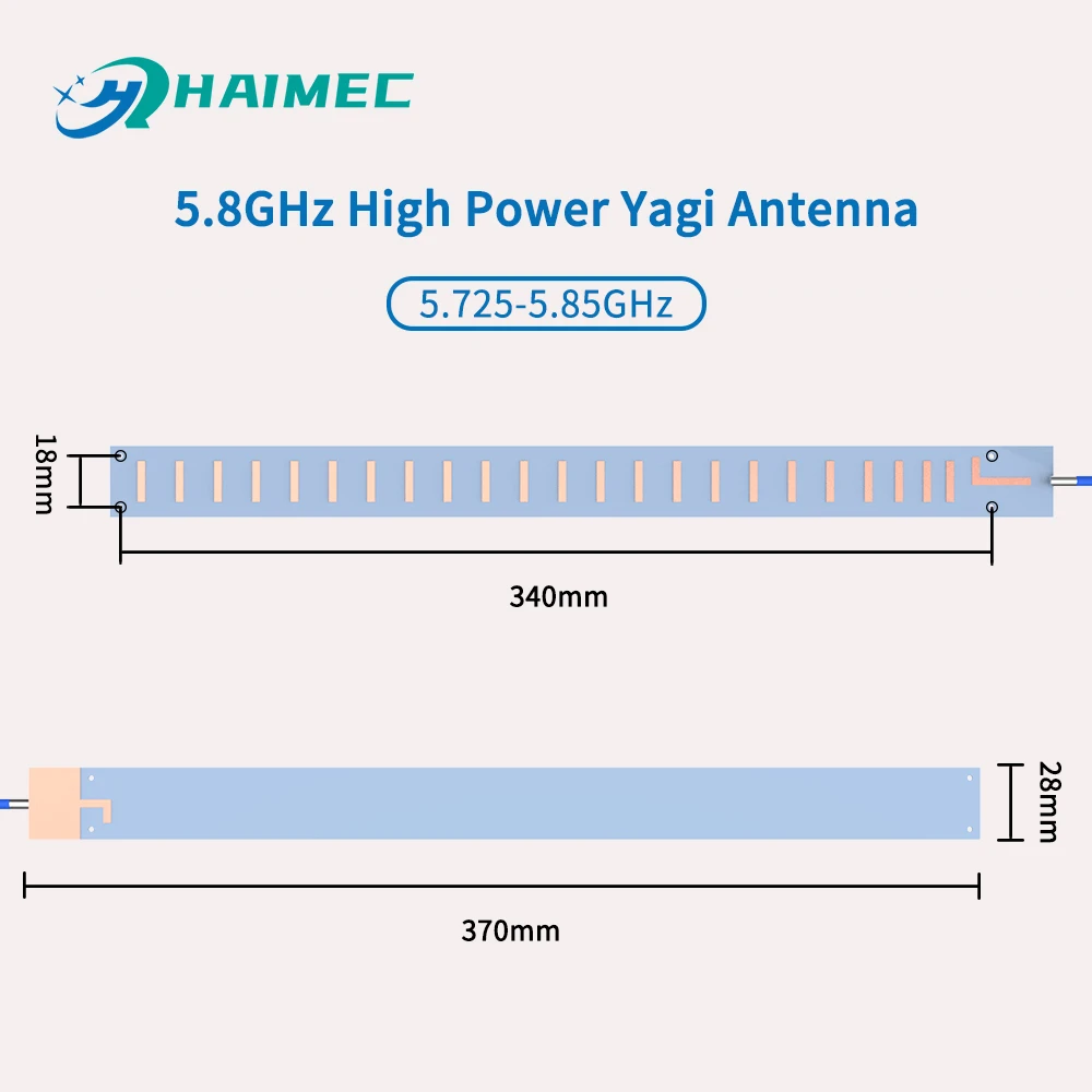5 8 ГГц 50 Вт Антенна Yagi блокировщик дрона наружная базовая станция антенна с