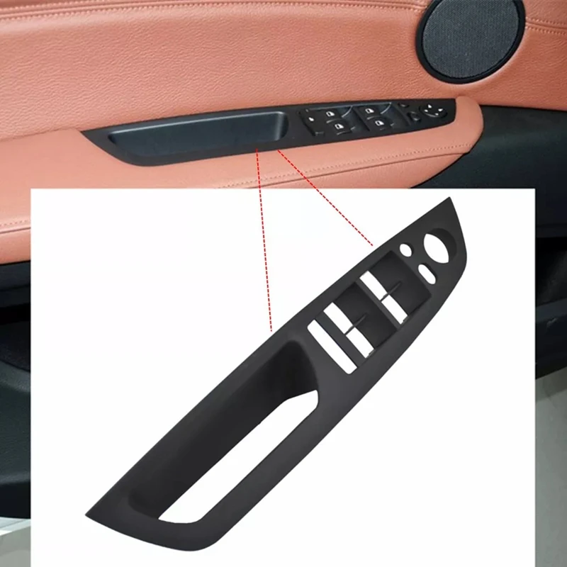 For BMW X5 E70 X6 E71 E72 LHD Inner Door Handle &amp Inside Panel Window Switch Cover Frame 51416975777 51416969401