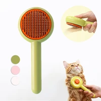 cat brush pet comb hair removes pet hair brush for cats dogs self cleaning slicker brush removes tangled hair cat accessories