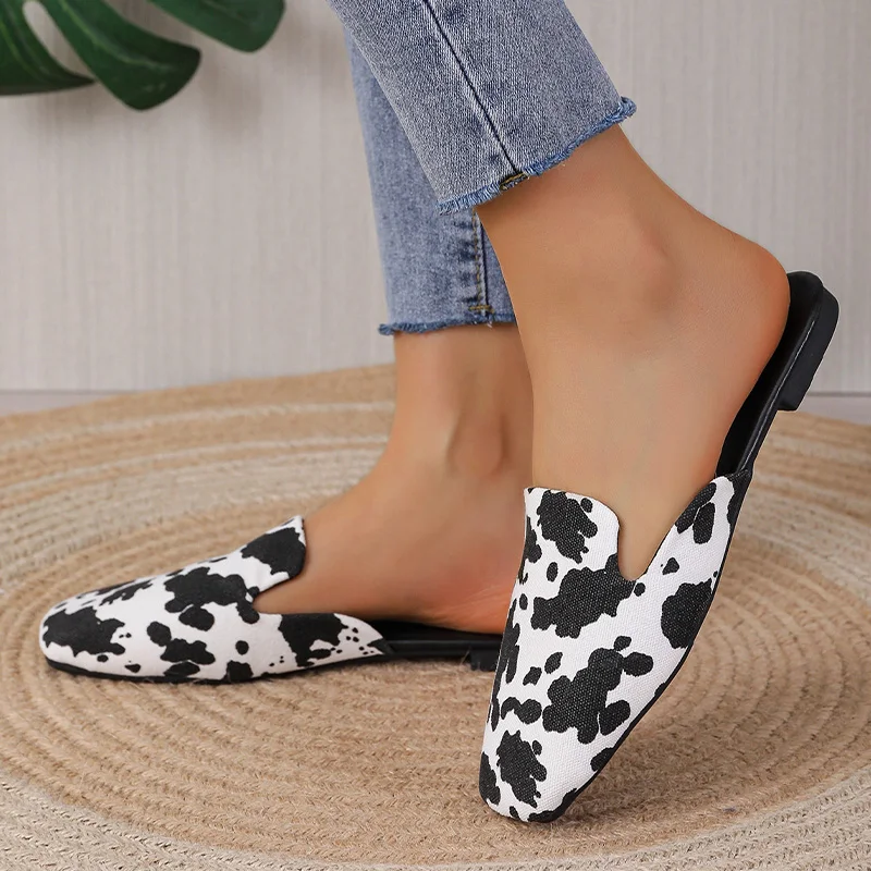 

New Trend Women Slippers Flats Casual Mules Shoes Fashion Beach Dress Sandals Slingback Slides 2023 Summer Cozy Women Flip-flops