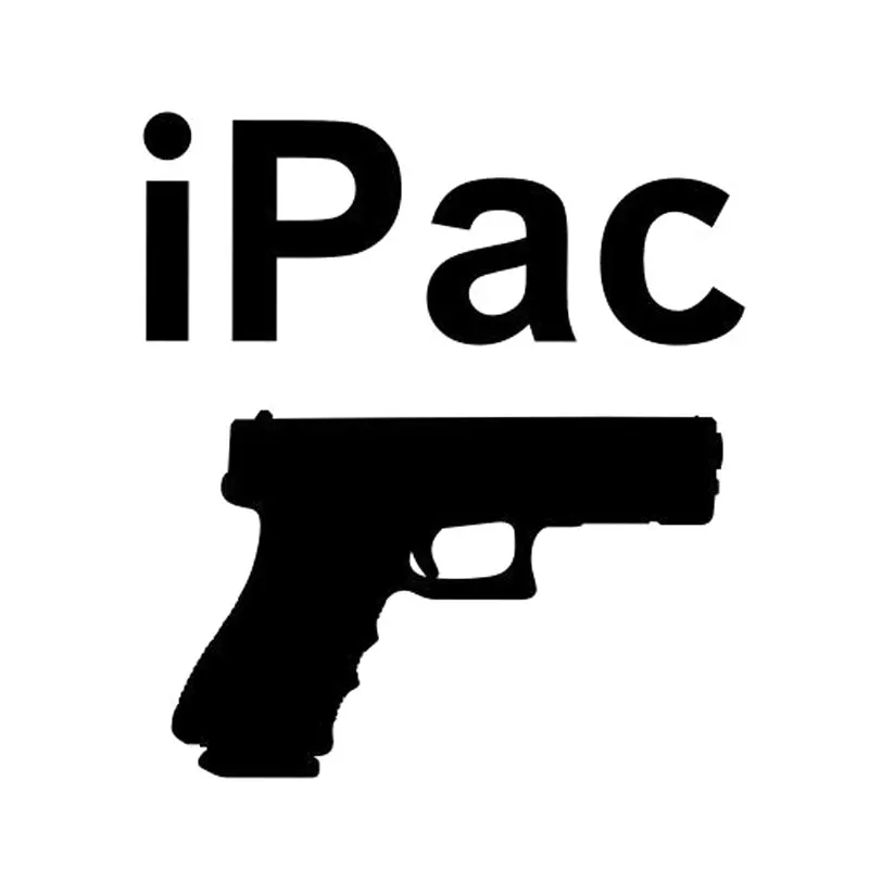

IPAC Conceal Carry Pistol Warning Car Stickers Creativity SUV Fine Decal Decor for Bumper Boot Decals Accessories KK14*13cm