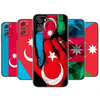 azerbaijan flag for xiaomi redmi note 10s 10 9t 9s 9 8t 8 7s 7 6 5a 5 pro max soft black phone case