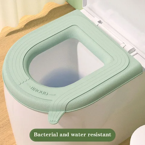 Теплая акриловая подушка для унитаза O-образная