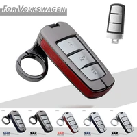 car key case cover for vw volkswagen cc passat b8 magtan b7 key shell skin bag only case accessories car styling holder shell