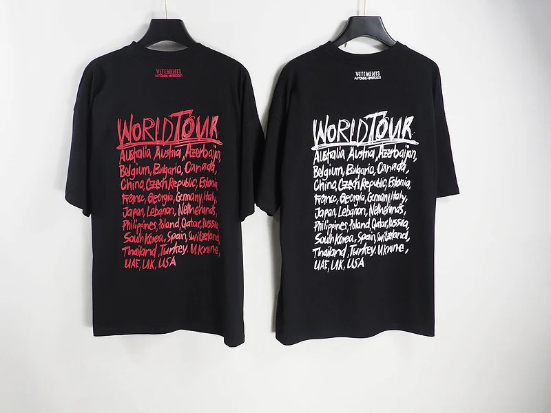 

Vetement Full Letter Print T-shirts Men Women Hip hop Streetwear Short Sleeve Oversize T-shirt Men Emboridery Cotton Top Tees
