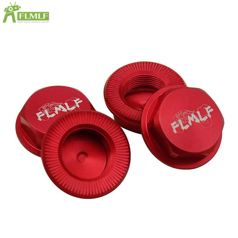 Alloy CNC Upgrade Front Rear 24mm Hex Hub Wheel Nut Cap Set Fit for 1/5 HPI ROFUN BAHA ROVAN KM BAJA 5B 5T 5SC Rc Car Toys Parts images - 6