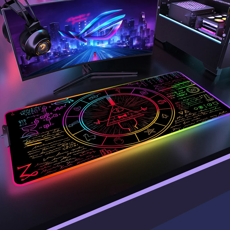 

Large RGB Mouse Pad xxl Gaming Accessories Mousepad LED Light Mause Pad Gamer Mouse Carpet Big Keyboard Desk Mat Backlit Rug