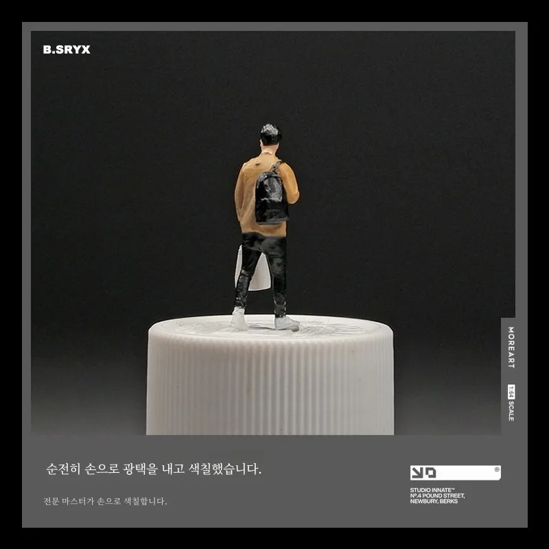 :64 Рюкзак Мужской офисный работник Сумка для переноски Миниатюрная кукла G Модель